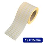 لیبل (برچسب) کاغذی چهار ردیفه  25×12