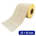لیبل (برچسب) کاغذی دو ردیفه  45×30