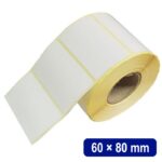 لیبل (برچسب) کاغذی تک ردیفه 80×60