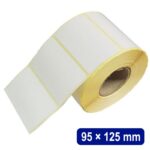 لیبل (برچسب) کاغذی  تک ردیفه 125×95