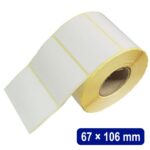 لیبل (برچسب) کاغذی تک ردیفه 106×67